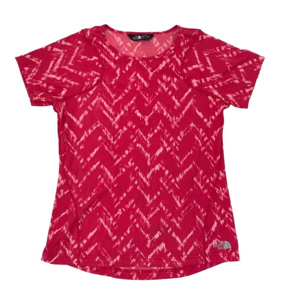 THE NORTH FACE Flash Dry Top Women M Red Sporty Outdoor Athletic Retro Travel - Picture 4 of 11